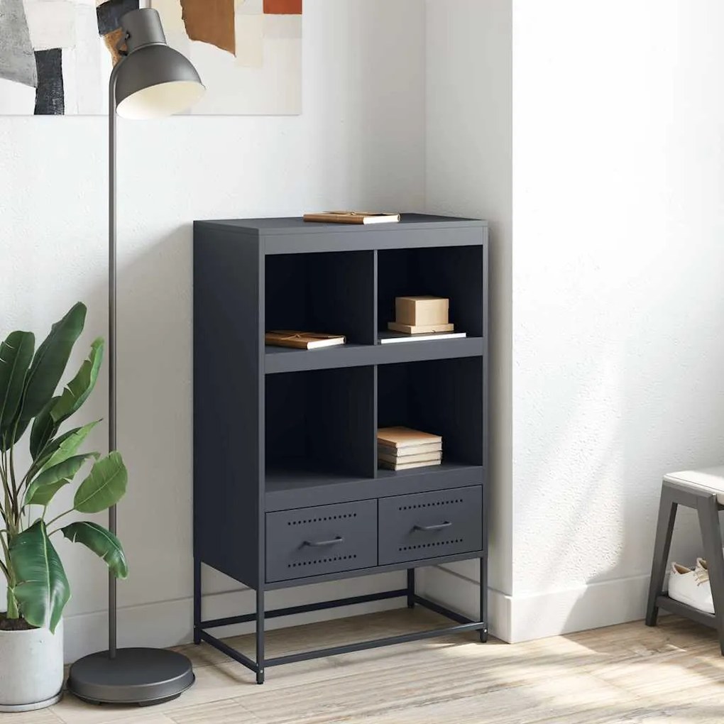 vidaXL Ντουλάπι Ανθρακί 68x39x111,5 εκ. από Χάλυβα