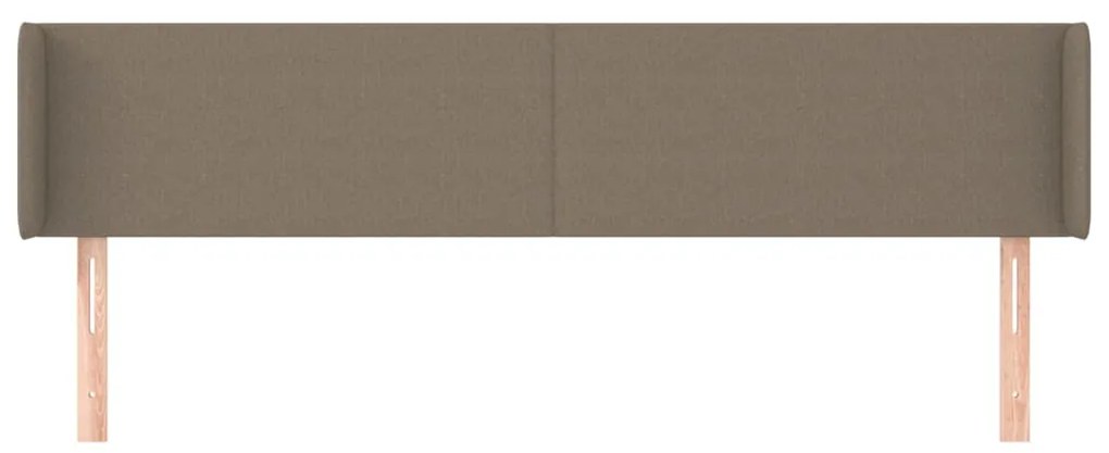vidaXL Κεφαλάρι με Πτερύγια Taupe 203x16x78/88 εκ. Υφασμάτινο
