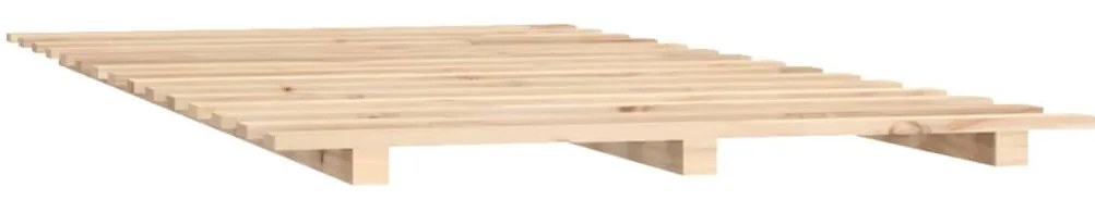 vidaXL Πλαίσιο Κρεβατιού 135 x 190 εκ. από Μασίφ Ξύλο Πεύκου