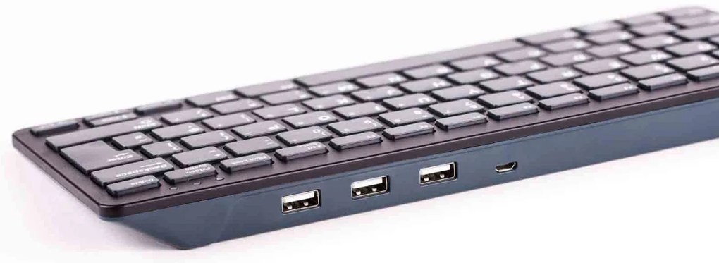 Raspberry Pi Official Keyboard and Hub US (Black-Grey)
