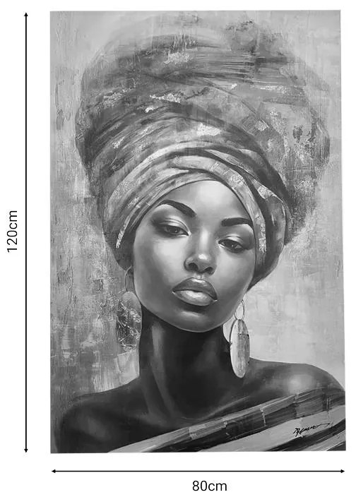 Πίνακας σε καμβά Siena I Inart 80x3x120εκ 80x3x120 εκ.