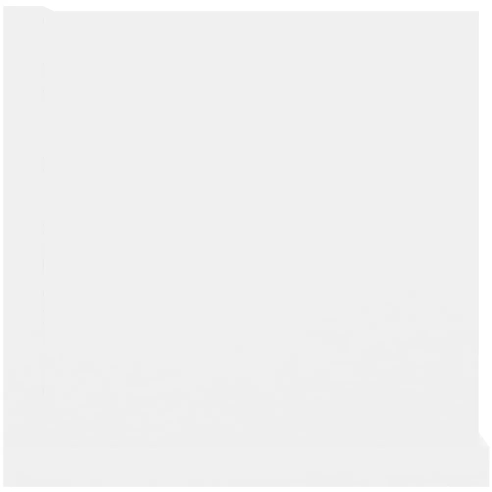 vidaXL Ράφι Τοίχου για CD Λευκό 100 x 18 x 18 εκ. από Επεξ. Ξύλο