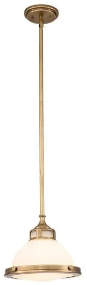 Κρεμαστό Φωτιστικό Οροφής 1xE27 Amelia Elstead Lighting-HK-AMELIA-P-S-HB-Ορείχαλκος HK-AMELIA-P-S-HB