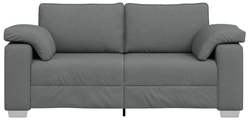 vidaXL Καναπέδες Loveseat Σκούρο Γκρι 140 εκ Υφάσματος
