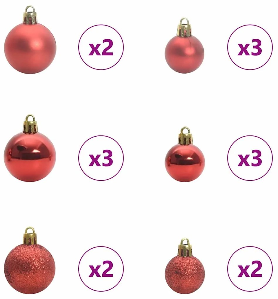 vidaXL Τεχνητό Χριστουγεννιάτικο Δέντρο Πράσινο και Λευκό 150 cm