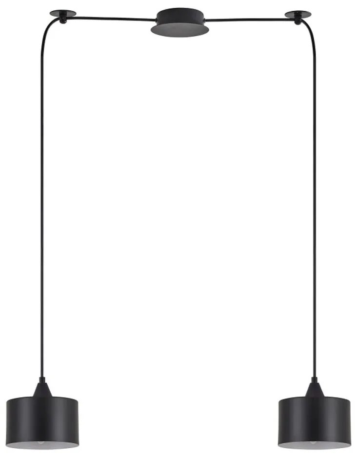 Φωτιστικό Οροφής Κρεμαστό Adept 77-9036 50x14x300 E27 60W Black Homelighting Μέταλλο