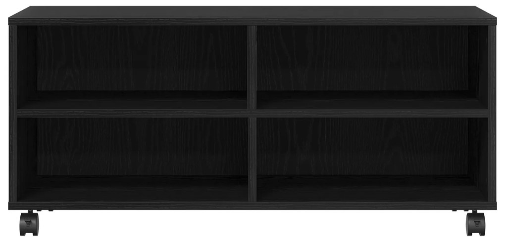 vidaXL Κονσόλα Τηλεόρασης Μαύρη 90x35x35 εκ Επεξεργασμένο Ξύλο