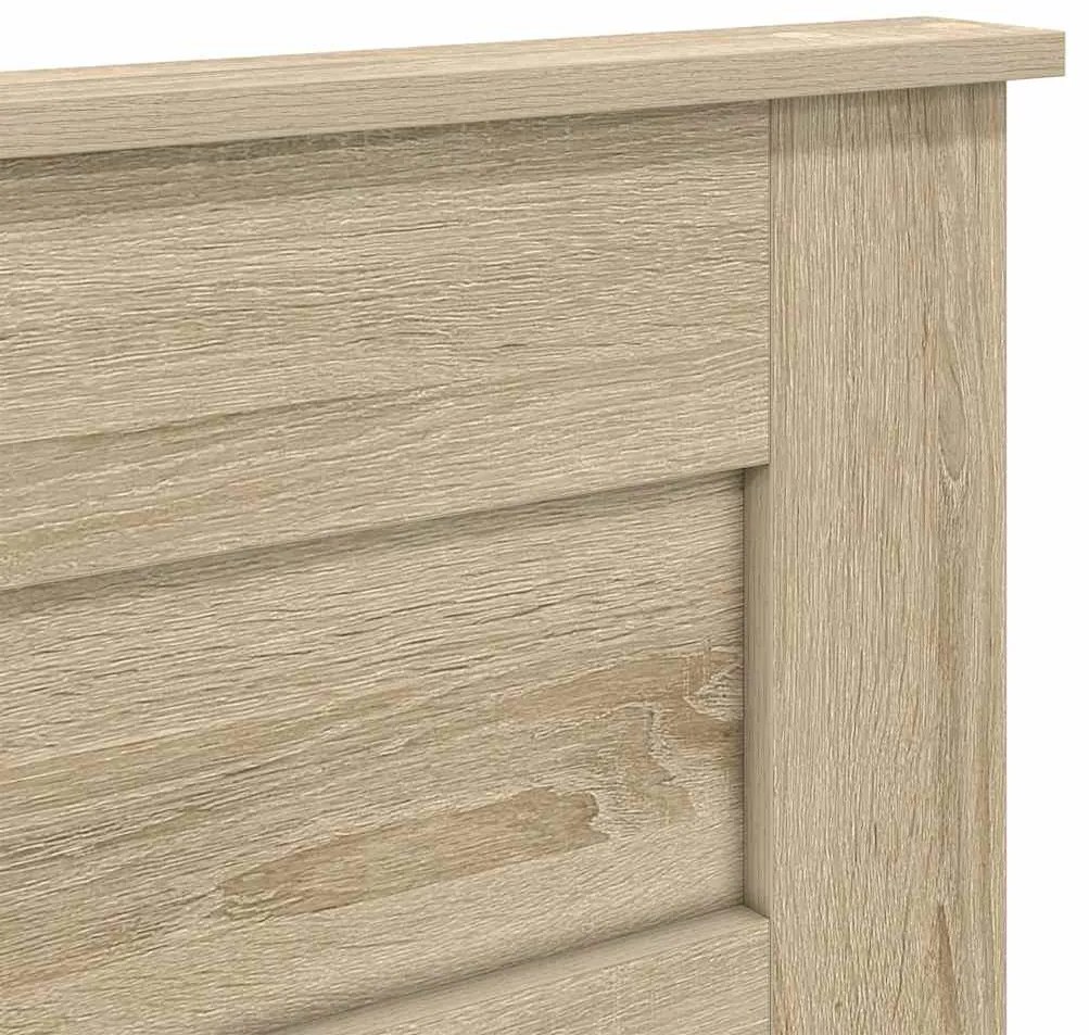 vidaXL Κεφαλάρι με κεφαλάρι Δρύς Sonoma 200 cm Επεξεργασμένο ξύλο