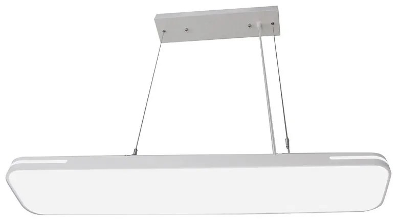 Adeleq Led Φωτιστικό Παραλληλόγραμμο Ανάρτηση 19x90cm 50W 3000K Λευκό 21-905000