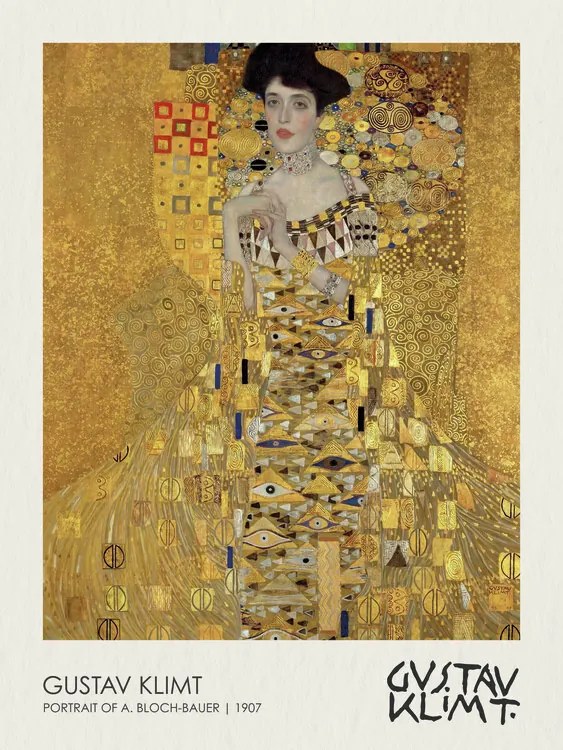 Αναπαραγωγή Portrait of Adele Bloch-Bauer I (1907), Gustav Klimt