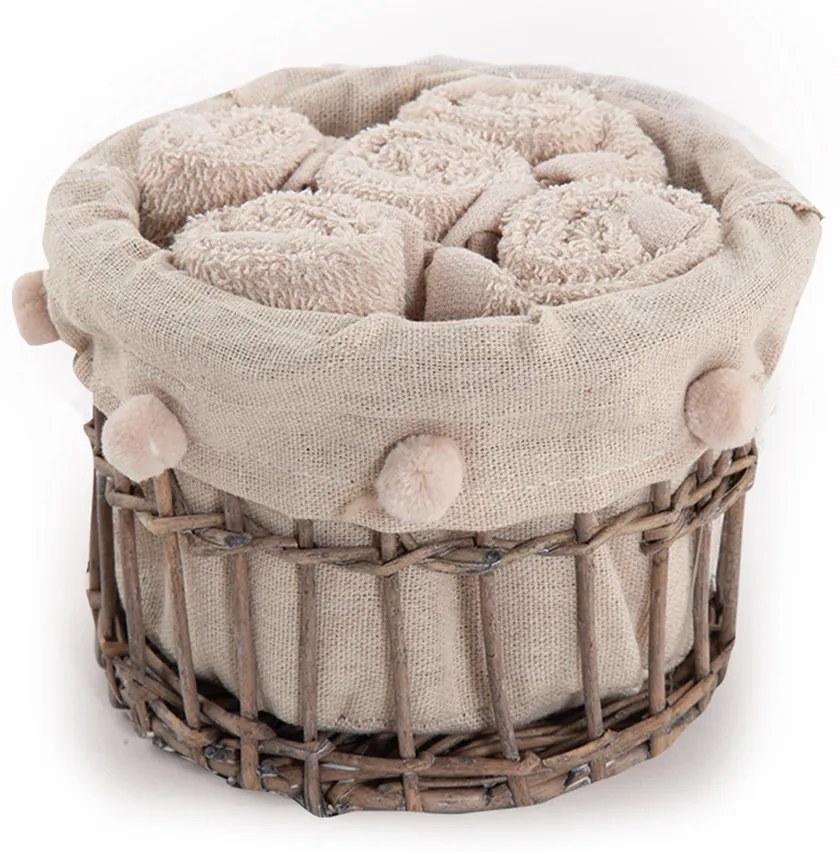 Πετσέτες Δώρου (Σετ 5τμχ) Nef-Nef Homeware Please Beige 300gsm