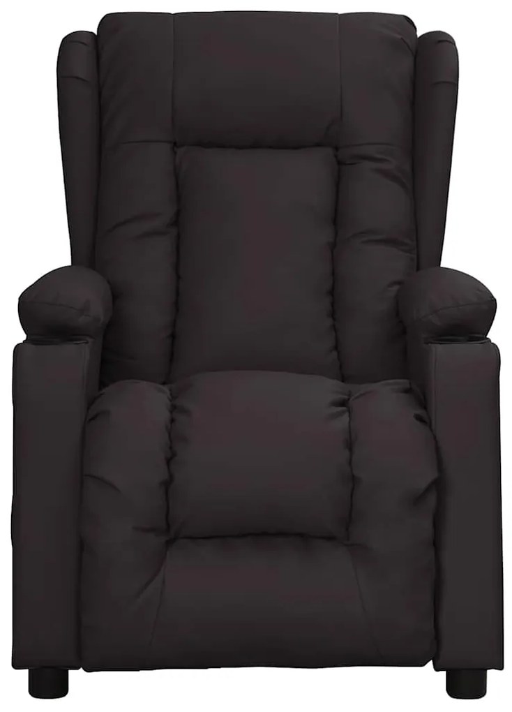 vidaXL Πολυθρόνα Μασάζ Ηλεκτρική Μαύρο από Συνθετικό Δέρμα