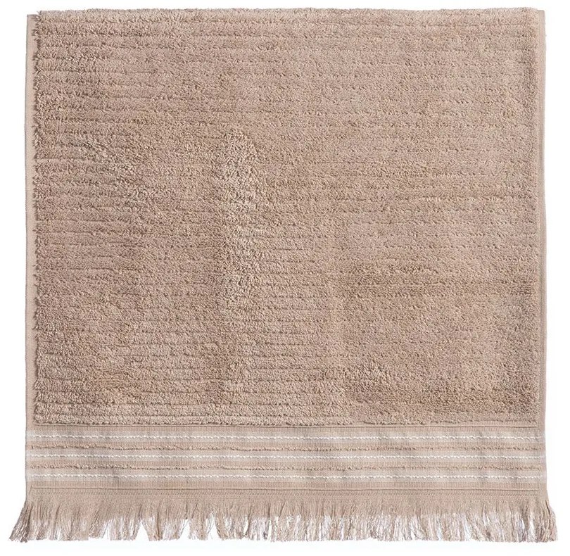 Πετσέτα Satti Beige Nef-Nef Homeware Χεριών 30x50cm 100% Βαμβάκι