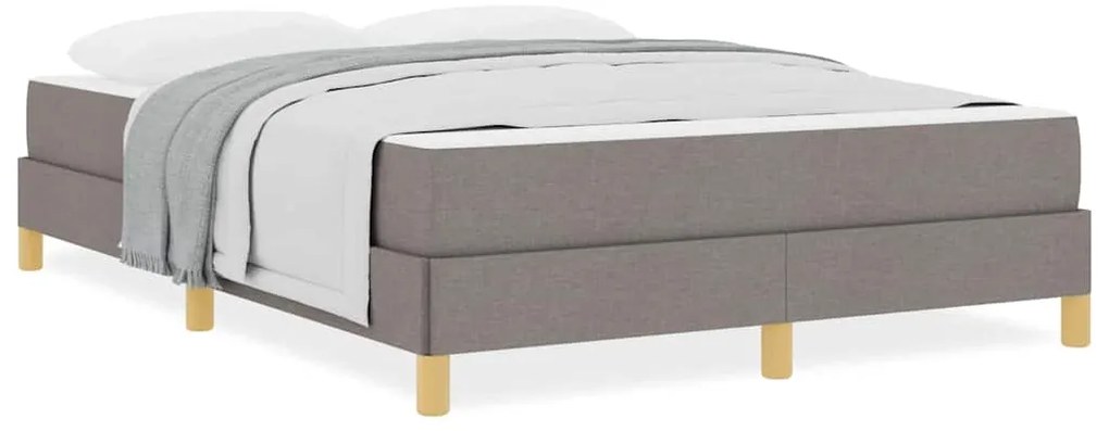 vidaXL Κρεβάτι με ελατήρια Ταμπά και Καφέ 140 x 200 cm
