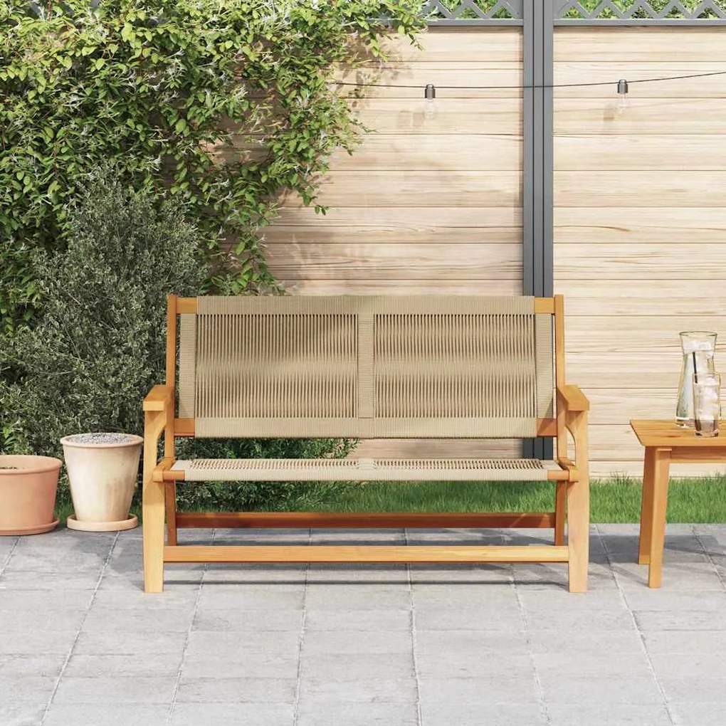 vidaXL Εξωτερικά Έπιπλα Μπεζ 78 x 122 x 73εκ. Μασίφ ξύλο ακακίας