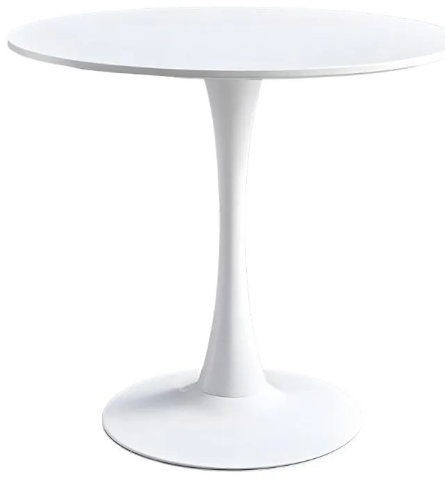 Σετ Τραπεζαρίας Elijah - Bella 3 τεμ σε Λευκό - Μπέζ Φ60x74εκ. 60x60x74 εκ.