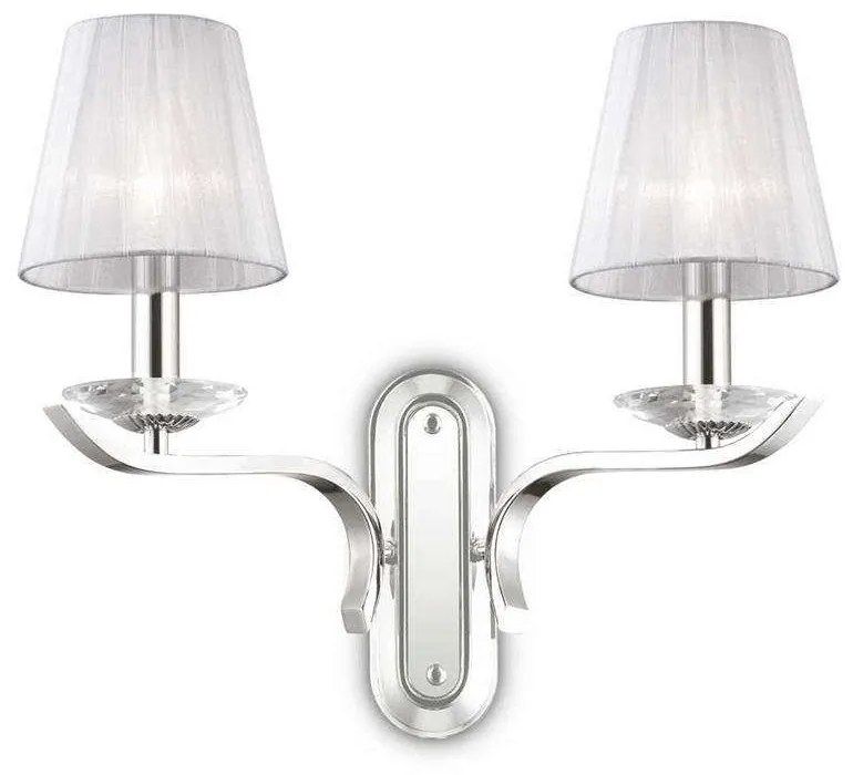 Φωτιστικό Τοίχου-Απλίκα Pegaso 059211 43x33,5x20,5cm 2xE14 40W White Ideal Lux