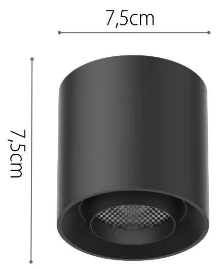 Φωτιστικό LED 6W 3000K για Ultra-Thin μαγνητική ράγα σε λευκή απόχρωση D:7,5cmX7,5cm (T03501-WH) - Αλουμίνιο - T03501-WH