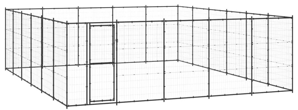 vidaXL Κλουβί Σκύλου Εξωτερικού Χώρου 36,3 μ² από Ατσάλι
