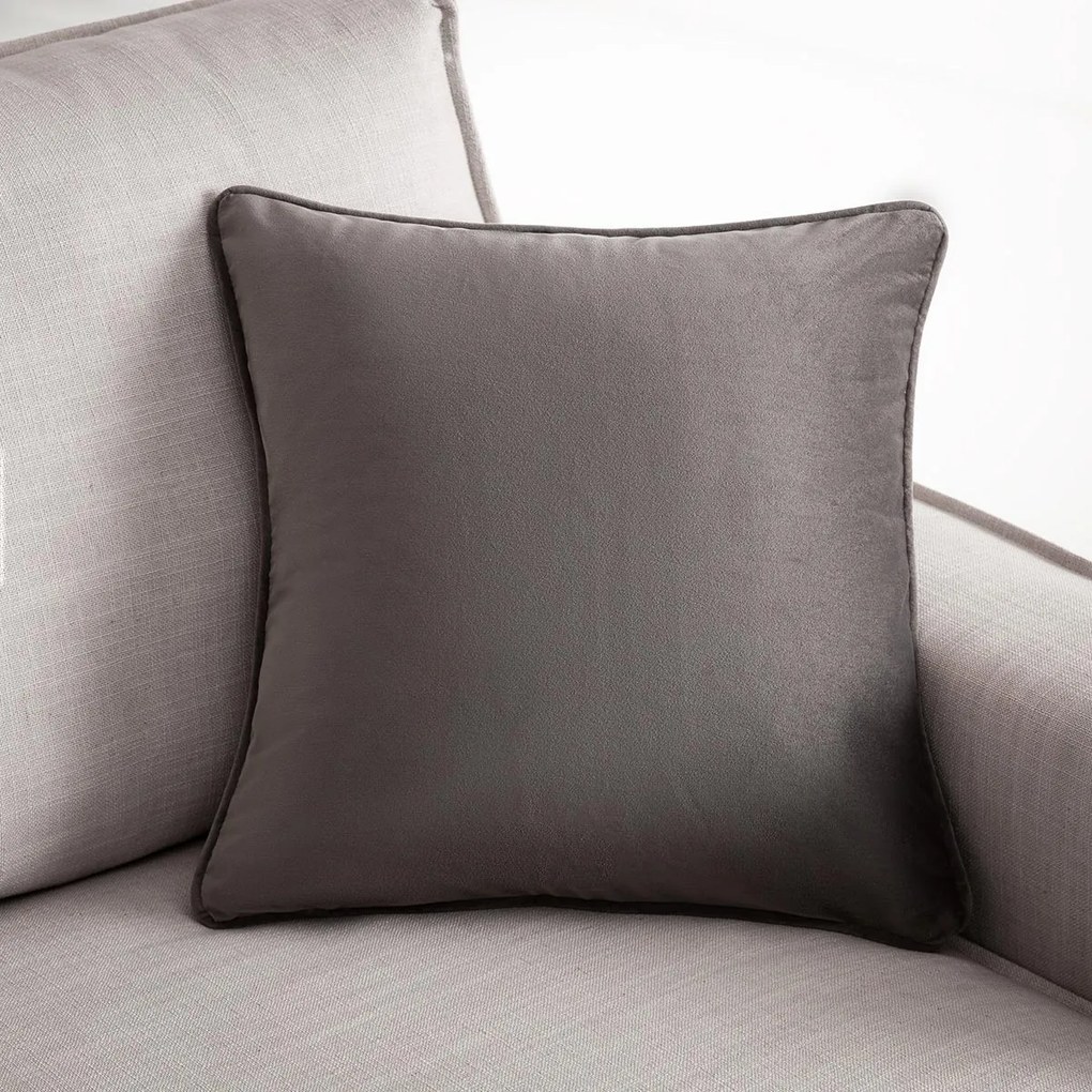 Βελουτέ Διακοσμητική Μαξιλαροθήκη (43x43) Gofis Home Winter Shadow Grey 711/48