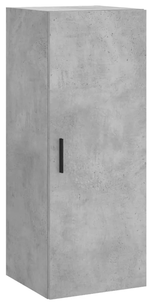 vidaXL Ντουλάπι Γκρι Σκυροδέματος 34,5x34x180 εκ. Επεξεργασμένο Ξύλο