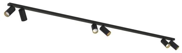 Σποτ Φωτιστικό Ράγας 6xGU10 10W IP20 Mono Nowodvorski 7770 Μαύρο-Χρυσό