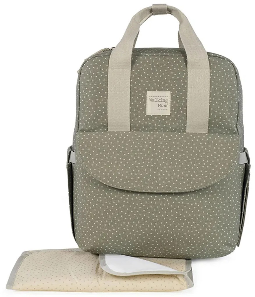 Τσάντα Αλλαξιέρα (37x13x28) Walking Mum Poppy Olive