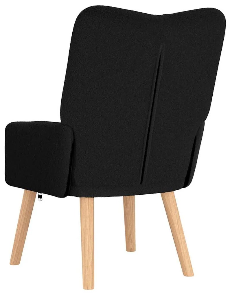 vidaXL Χαλαρωτική Πολυθρόνα Μαύρο 63 x 67 x 94 εκ. ύφασμα