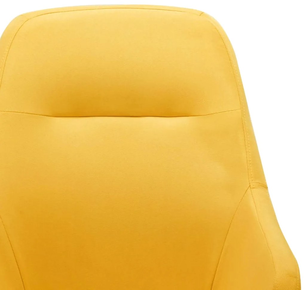 vidaXL Πολυθρόνα Κουνιστή Κίτρινη Μουσταρδί Υφασμάτινη