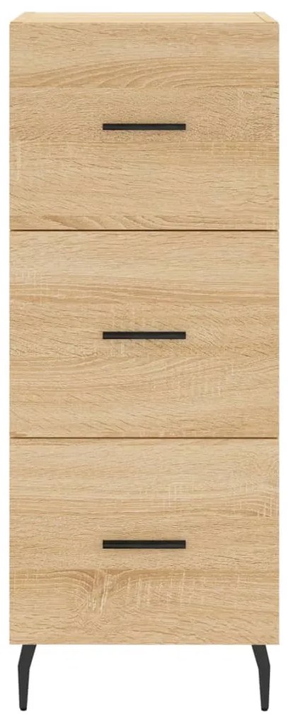 vidaXL Μπουφές Sonoma δρυς 34,5 x 34 x 180 εκ. από Επεξεργασμένο Ξύλο