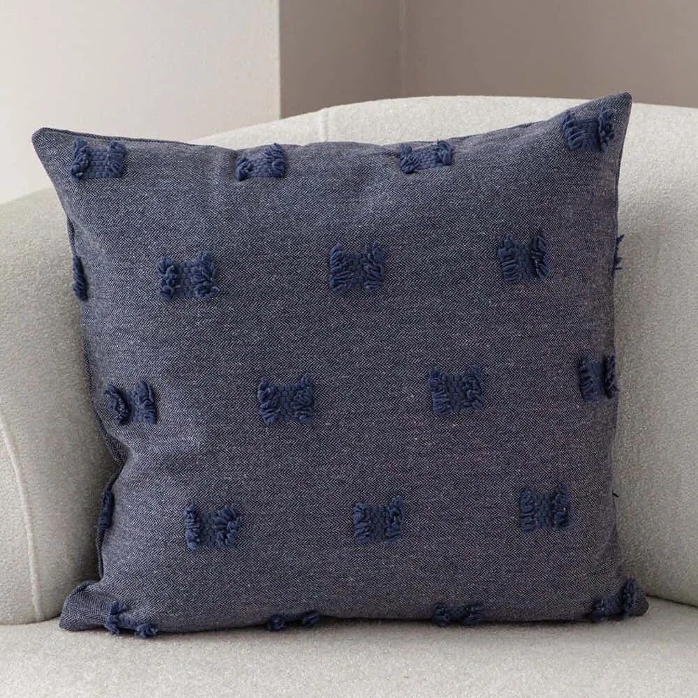 Μαξιλαροθήκη Διακοσμητική Tuffet 881PCR1646 Blue Aberto Design 43X43 Πολυέστερ
