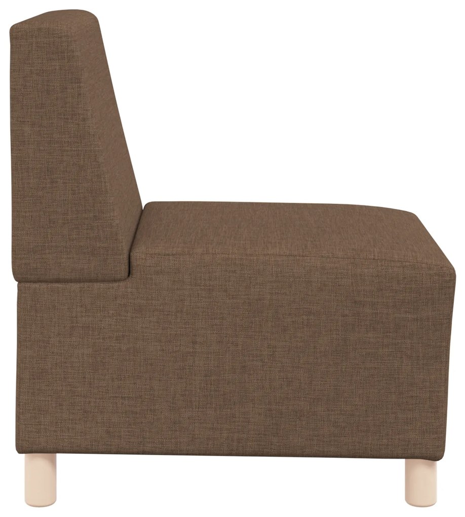 vidaXL Καθίσμα Σαλονιού 2 pcs Καφέ 55 x 74 x 82 εκ. ύφασμα