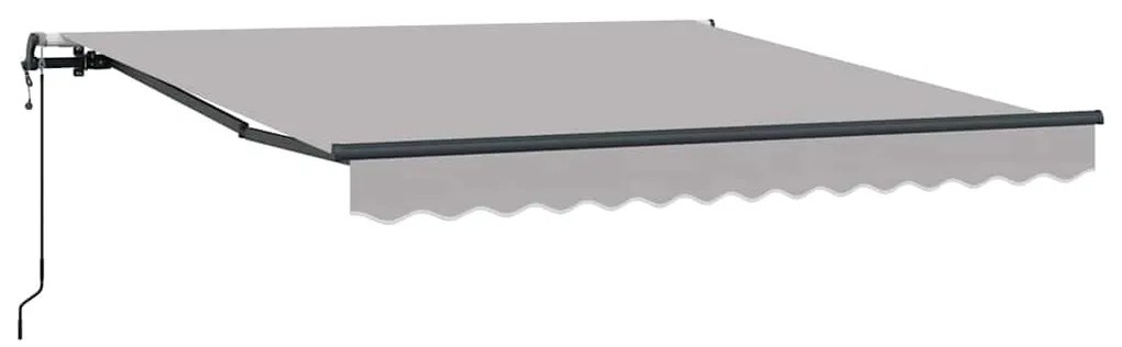 vidaXL Σκηνίτσα Αναδιπλούμενη Ανοιχτό γκρι 350 x 250 εκ ύφασμα
