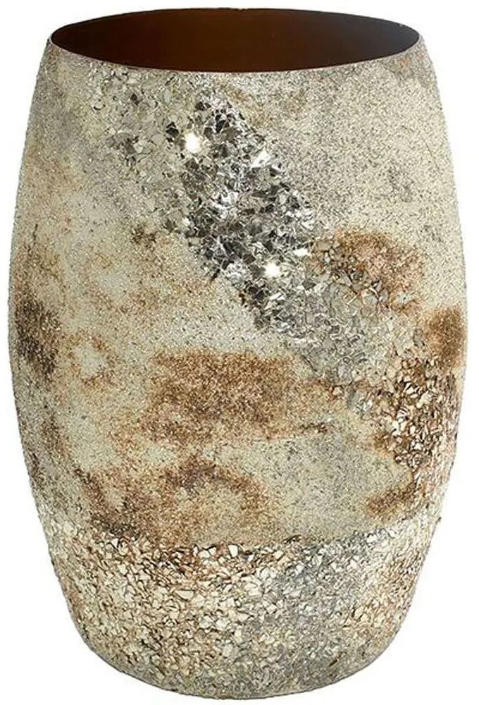 Βάζο Μεταλλικό 943-124-008 20x29cm Multi-Gold Metal