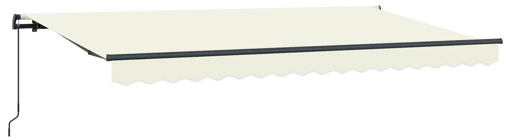 vidaXL Σκηνίτσα Αναδιπλούμενη Κρεμ 400 x 200 cm Πολυεστέρας, Αλουμίνιο