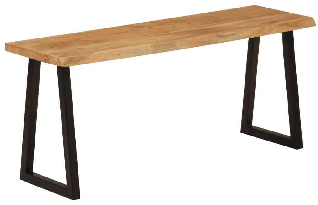 vidaXL Πάγκος με Τεχνοτροπία Live Edge 105 εκ. από Μασίφ Ξύλο Ακακίας