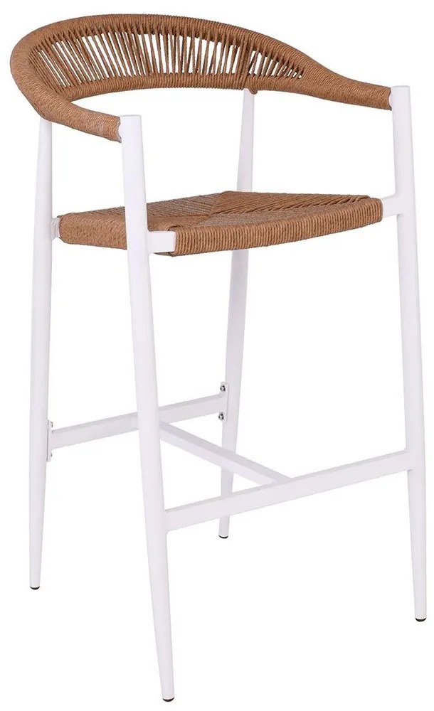 Σκαμπό Bar Mady Ε6720,2 56x58x105cm Natural-White