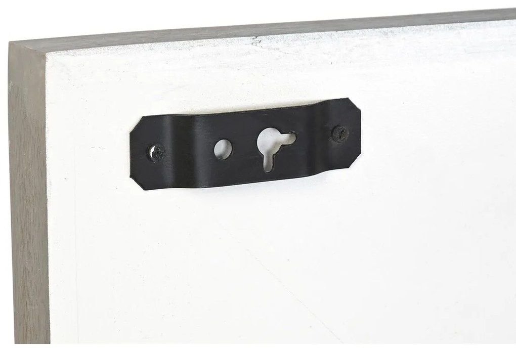 Τοίχο καθρέφτη DKD Home Decor Λευκό Σύγχρονη Ρόμπος 154 x 4 x 94 cm
