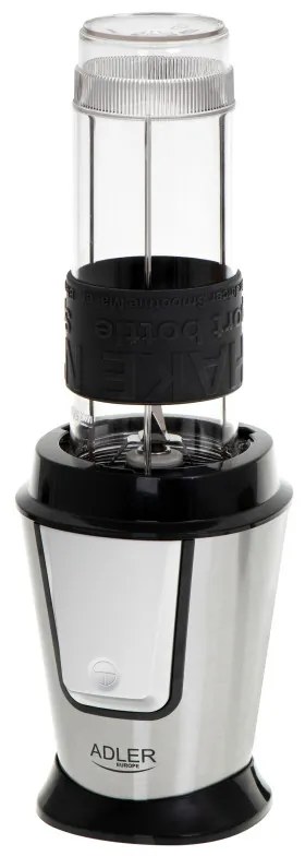 Μπλέντερ Adler AD 4081, 800W, 2 μπολ/φιάλες 400/570 ml, 20000 στροφές ανά λεπτό, 4 λεπίδες από ανοξείδωτο ατσάλι, παγοδιακόπτης, χωρίς BPA, Μαύρο