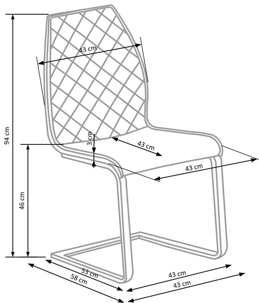 K265 chair DIOMMI V-CH-K/265-KR