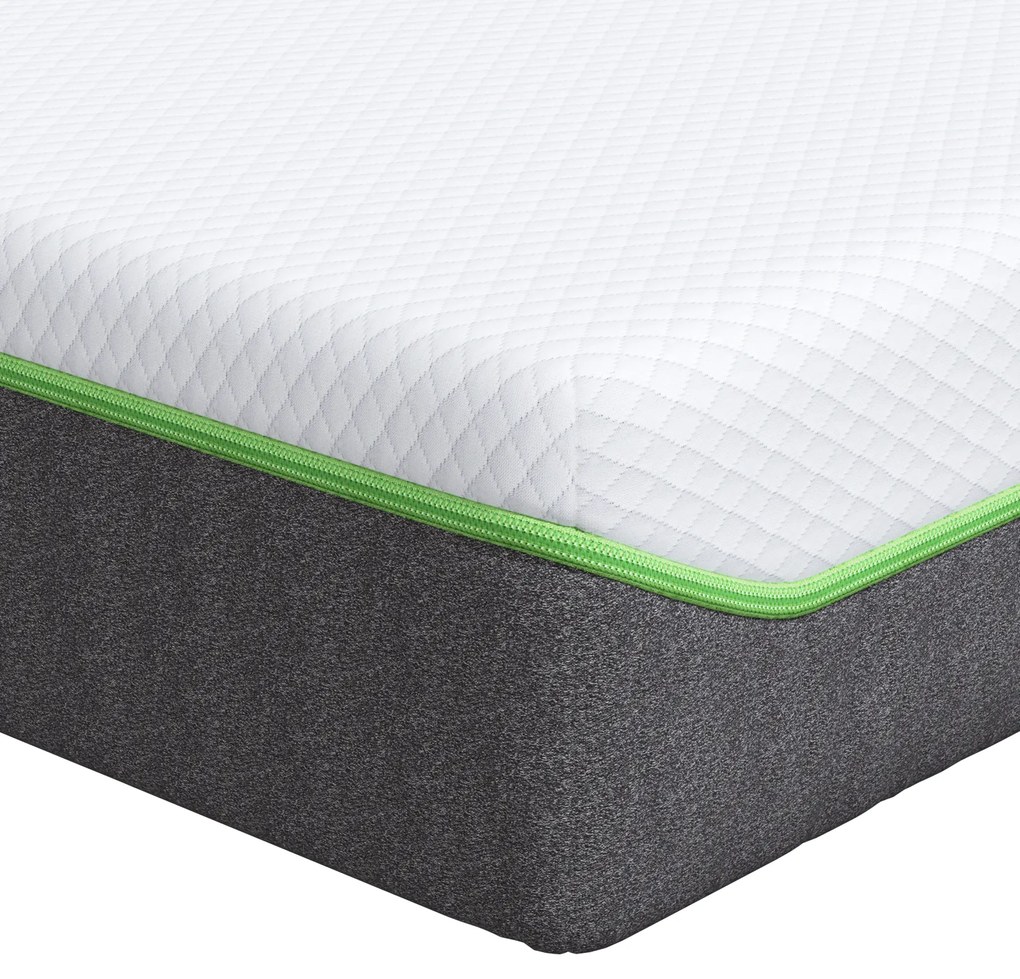 vidaXL Στρώμα Λευκό, Γκρι 70 x 200 cm Pěna