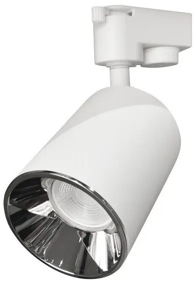 Σποτ Ράγας GU10 1 Φάση Αλουμίνιο Φ7,2 Spotlight-6543-Λευκό 6543