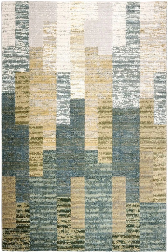 Χαλί Bellagio 11178 Y Petrol-Beige-Ecru Βιοκαρπέτ 160X230cm