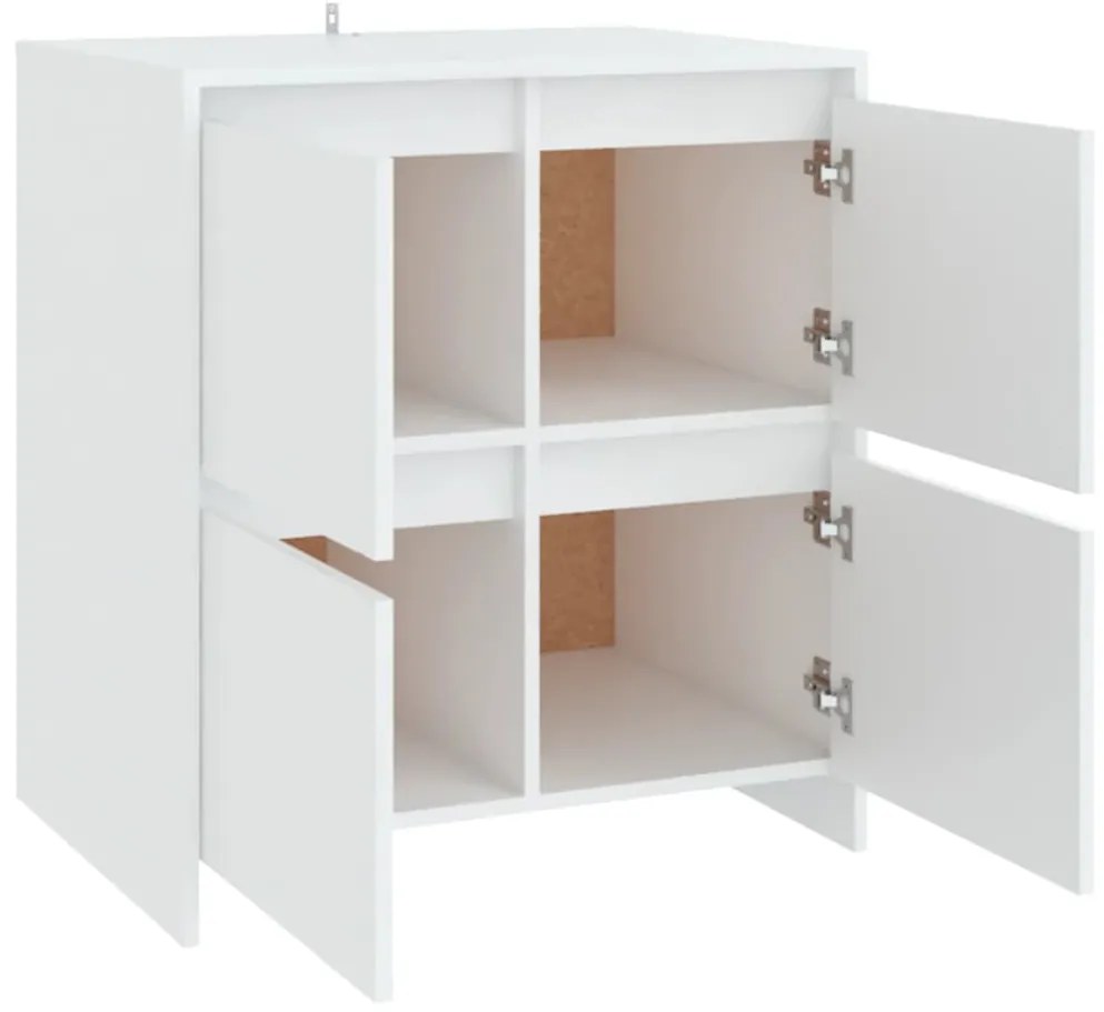 vidaXL Μπουφές Λευκός 70x41x75 εκ. από Επεξεργασμένο Ξύλο