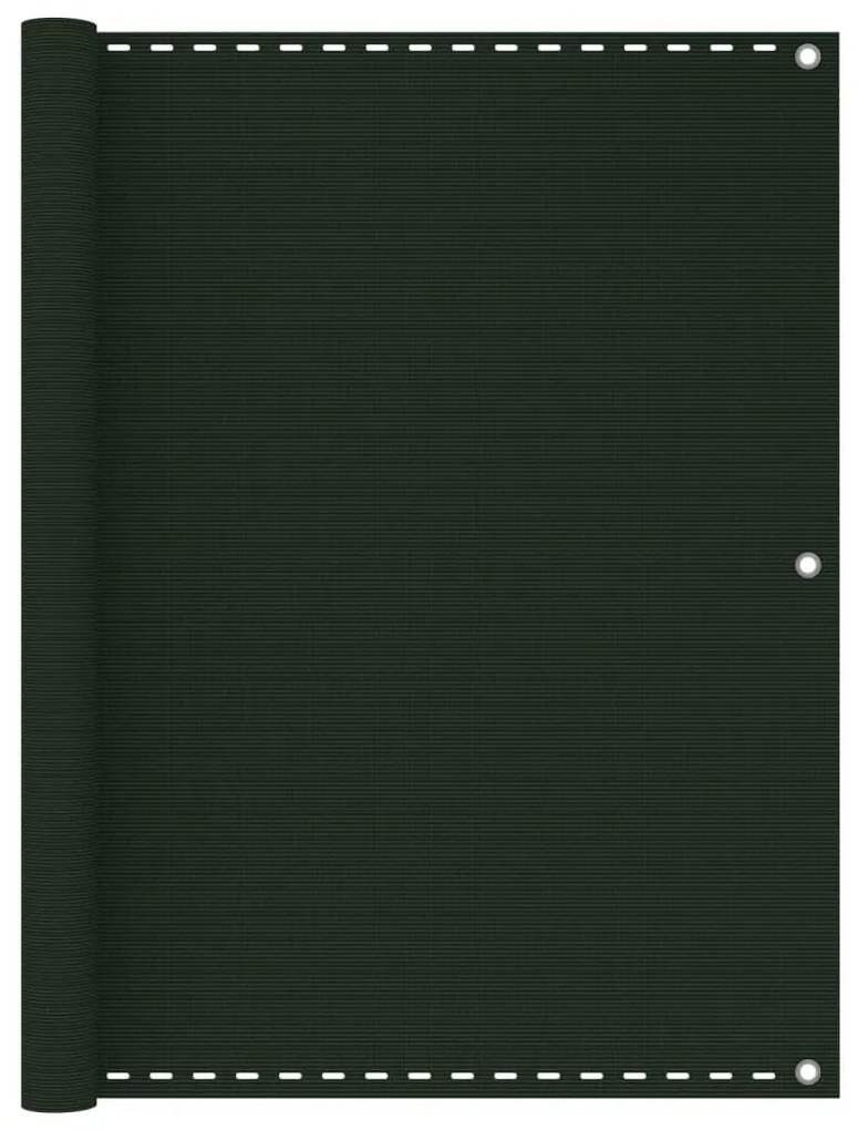Διαχωριστικό Βεράντας Σκούρο Πράσινο 120 x 300 εκ. από HDPE - Πράσινο