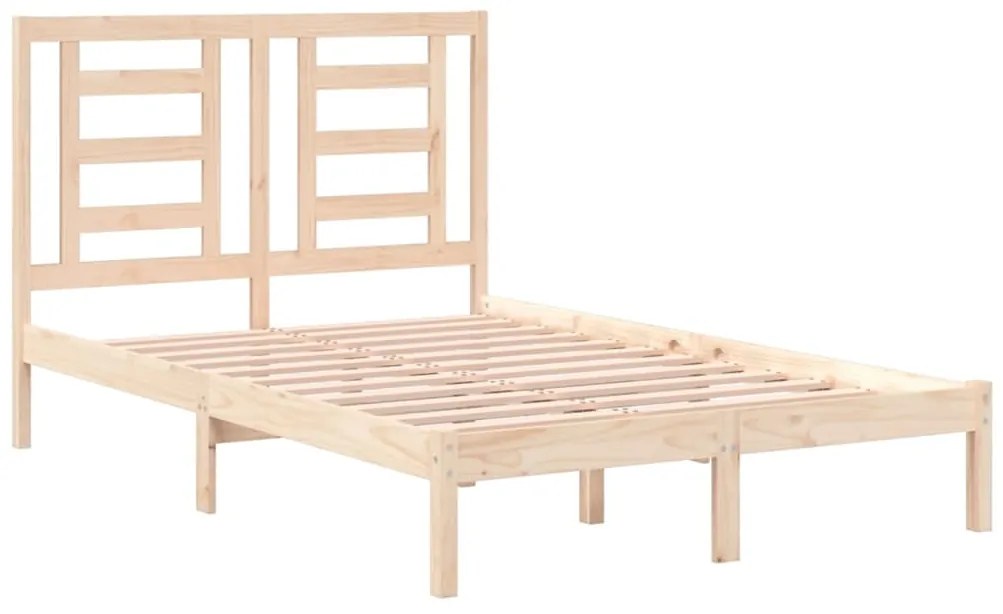 vidaXL Σκελετός Κρεβατιού Χωρίς Στρώμα 120x200 εκ Μασίφ Ξύλο Πεύκου