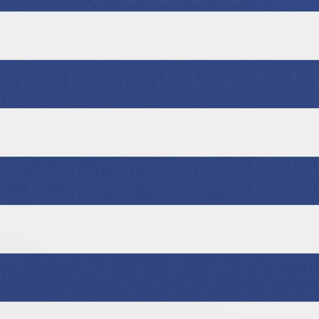 vidaXL Διαχωριστικό Βεράντας Λευκό/Μπλε 90 x 300 εκ. Ύφασμα Oxford