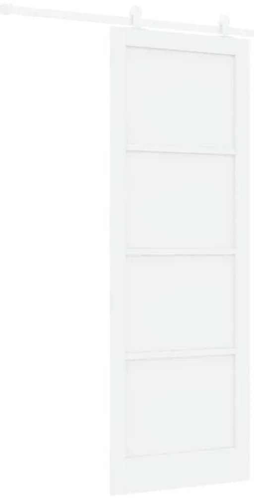 vidaXL Σετ Συρόμενης Πόρτας ORKDAL Λευκό 83 x 232 εκ.
