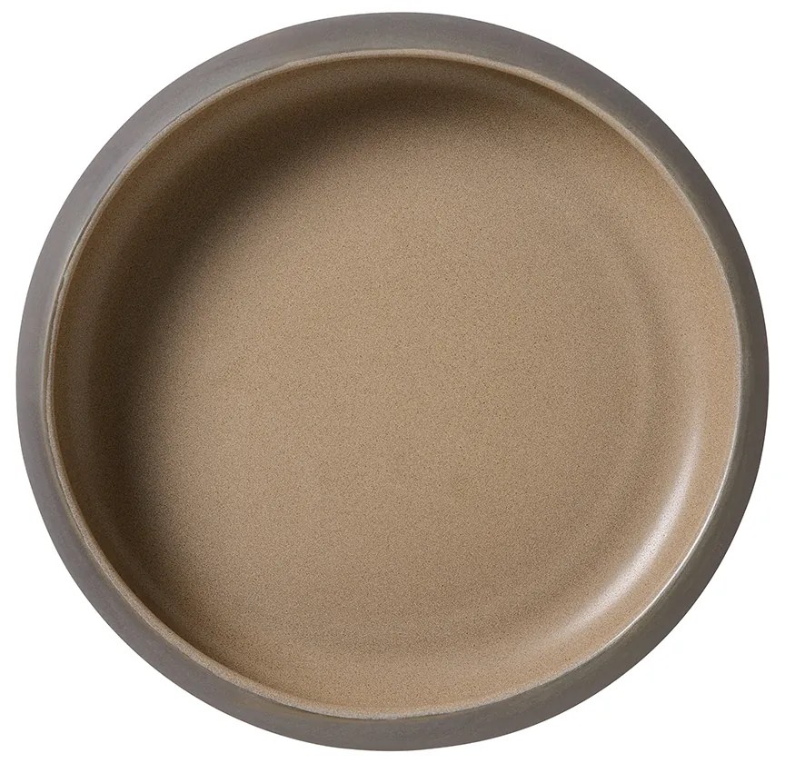 Πιάτο Stoneware Βαθύ Taupe Dusty Beige 22εκ. Ν.2168 - ID Fine - 6 ΤΜΧ