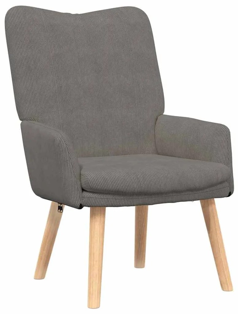 vidaXL Χαλαρωτική Πολυθρόνα Ανοιχτό γκρι 63 x 67 x 94 εκ. ύφασμα